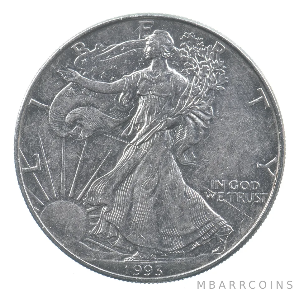 Better Date 1993 American Silver Eagle 1 Troy Oz .999 Fine Silver *780