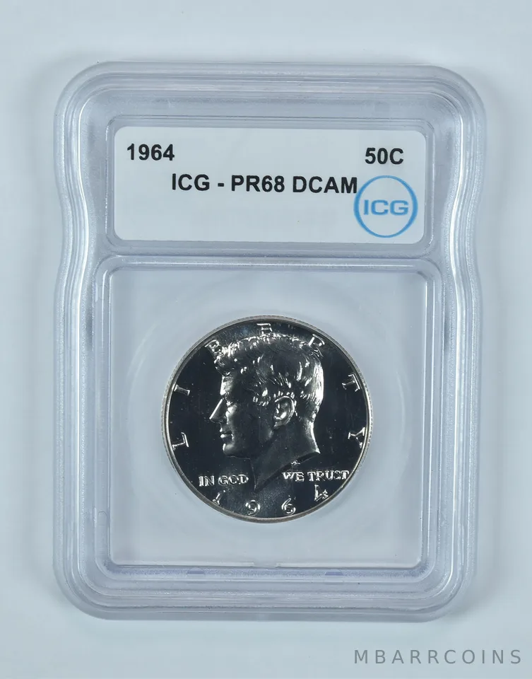 1964 Kennedy Half Dollar PR68 DCAM ICG