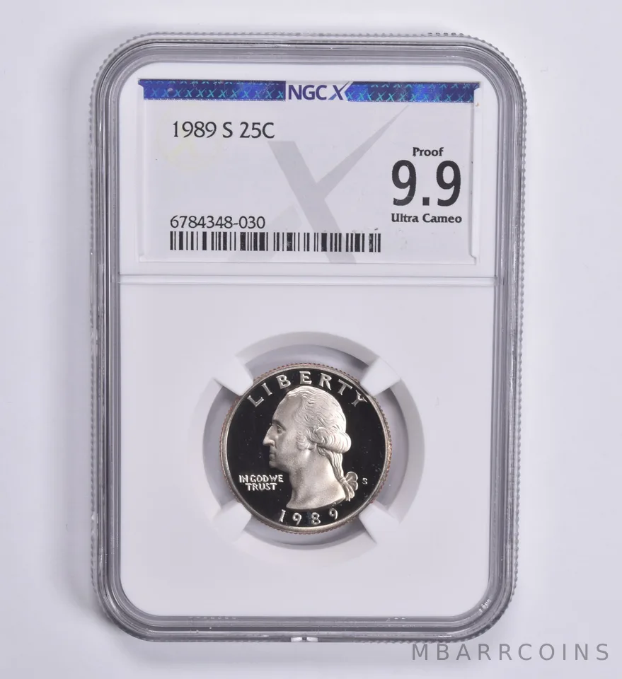 1989-S Washington Quarter 25c Proof 9.9 UCAM NGC X NGCX
