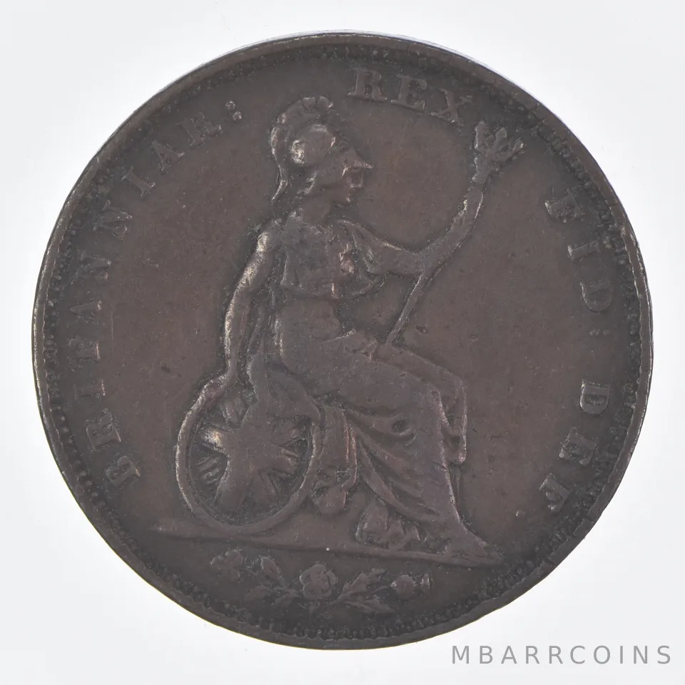 Better Date - 1826 Great Britain 1 Farthing World Coin *390