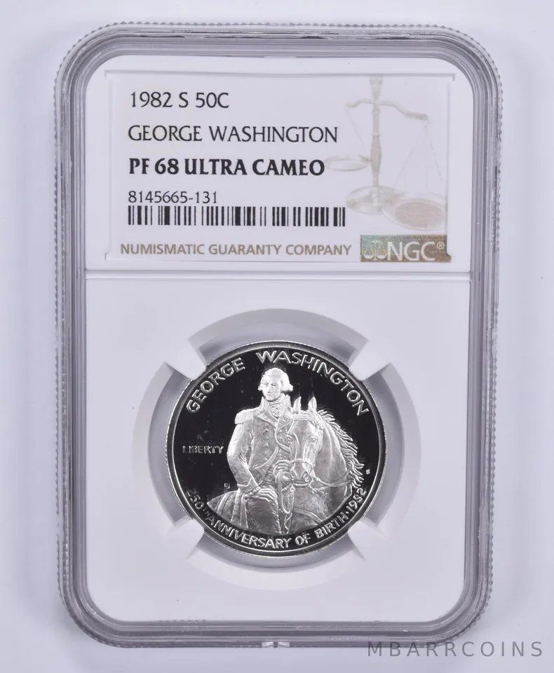 1982-S George Washington Commemorative Half Dollar PF68 UCAM NGC