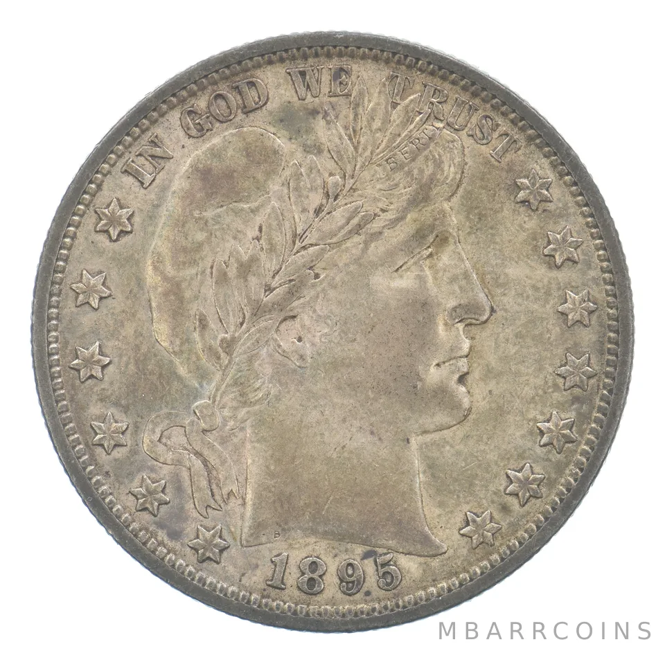 1895 Barber Half Dollar Beautiful Tone *9746