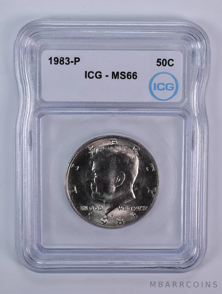 1983-P Kennedy Half Dollar MS66 ICG