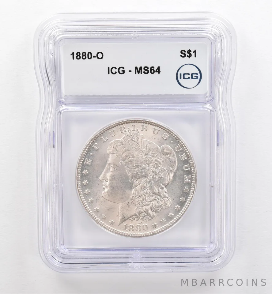 1880-O Morgan Silver Dollar MS64 ICG *0366