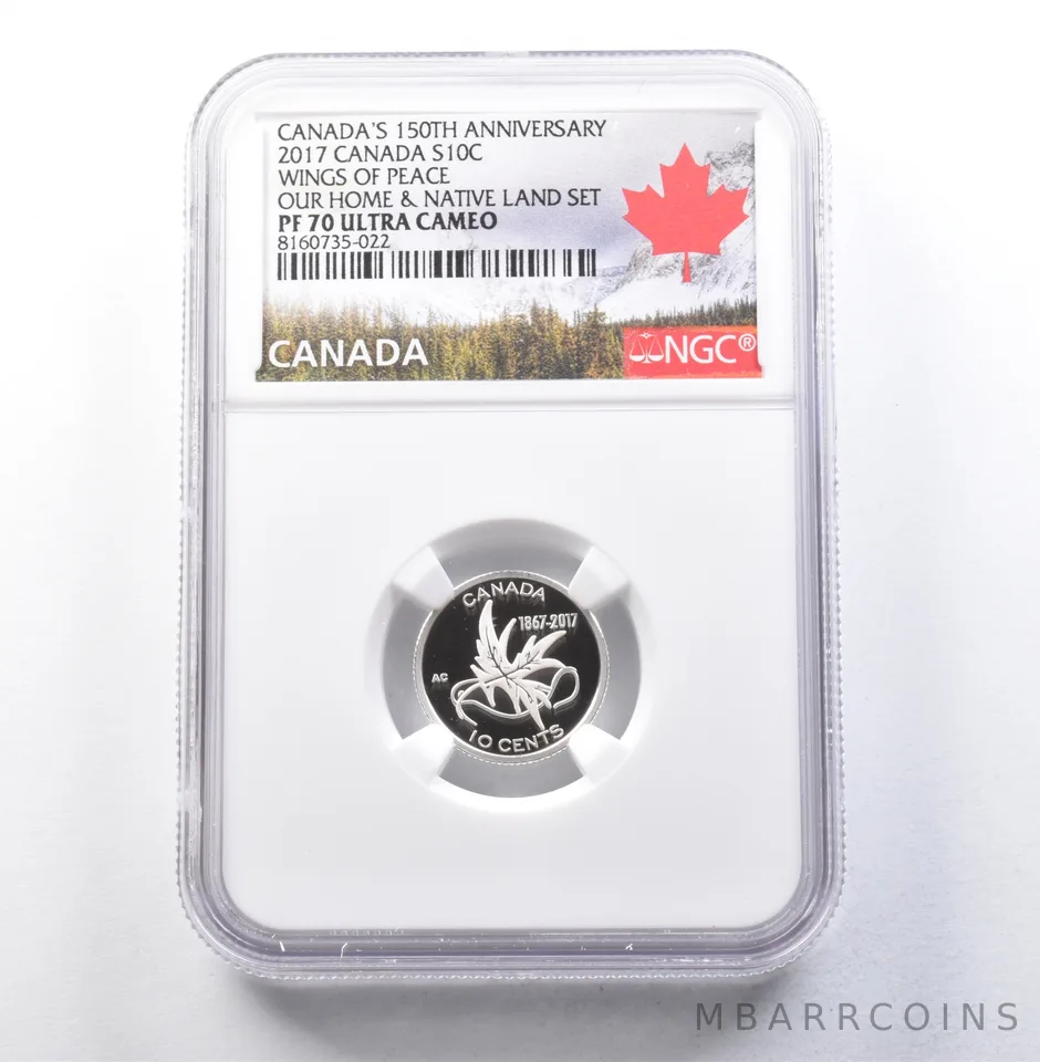 2017 Canada 10 Cents Silver Our Home & Native Land Set PF70 NGC *5879