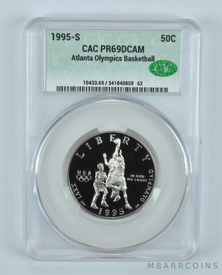 1995-S Olympic Basketball Commemorative Half Dollar PR69 DCAM CAC CACg