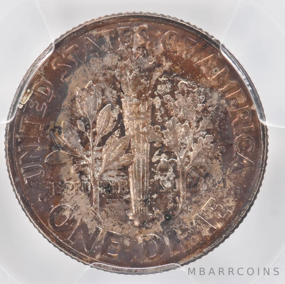 1960 Roosevelt Dime MS65 PCGS Beautiful Tone *0922