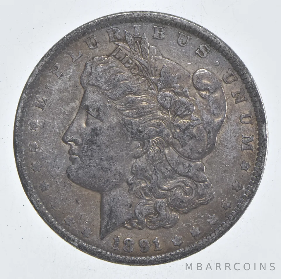 Early - 1891 Morgan Silver Dollar - 90% US Coin *099