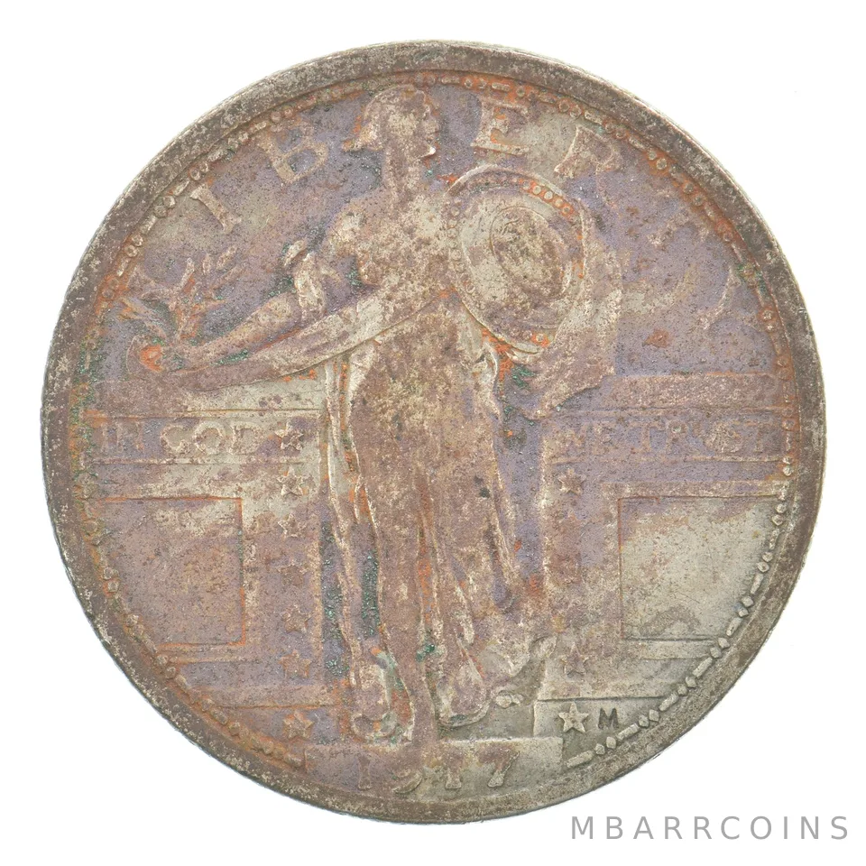 1917 Standing Liberty Quarter Type 1 Beautiful Tone *5143