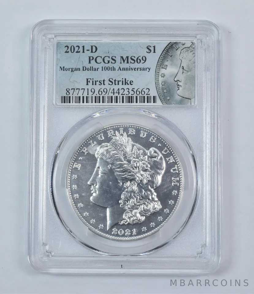 2021-D Morgan Silver Dollar First Strike MS69 PCGS *9267