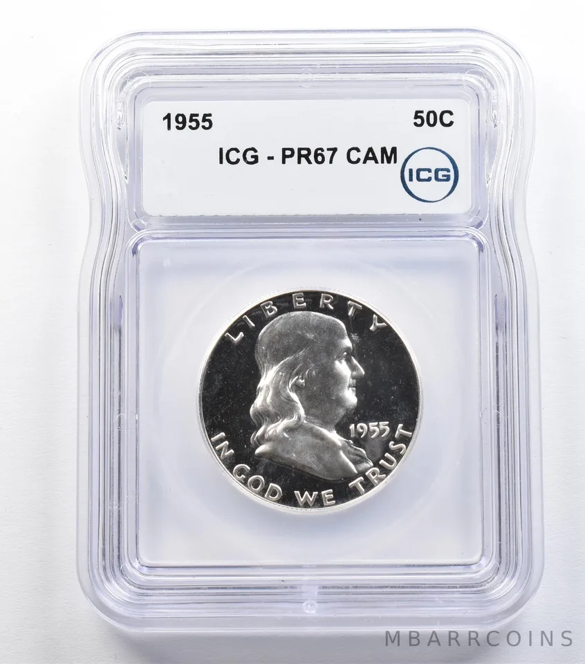 1955 Franklin Half Dollar PR67 CAM ICG *9321