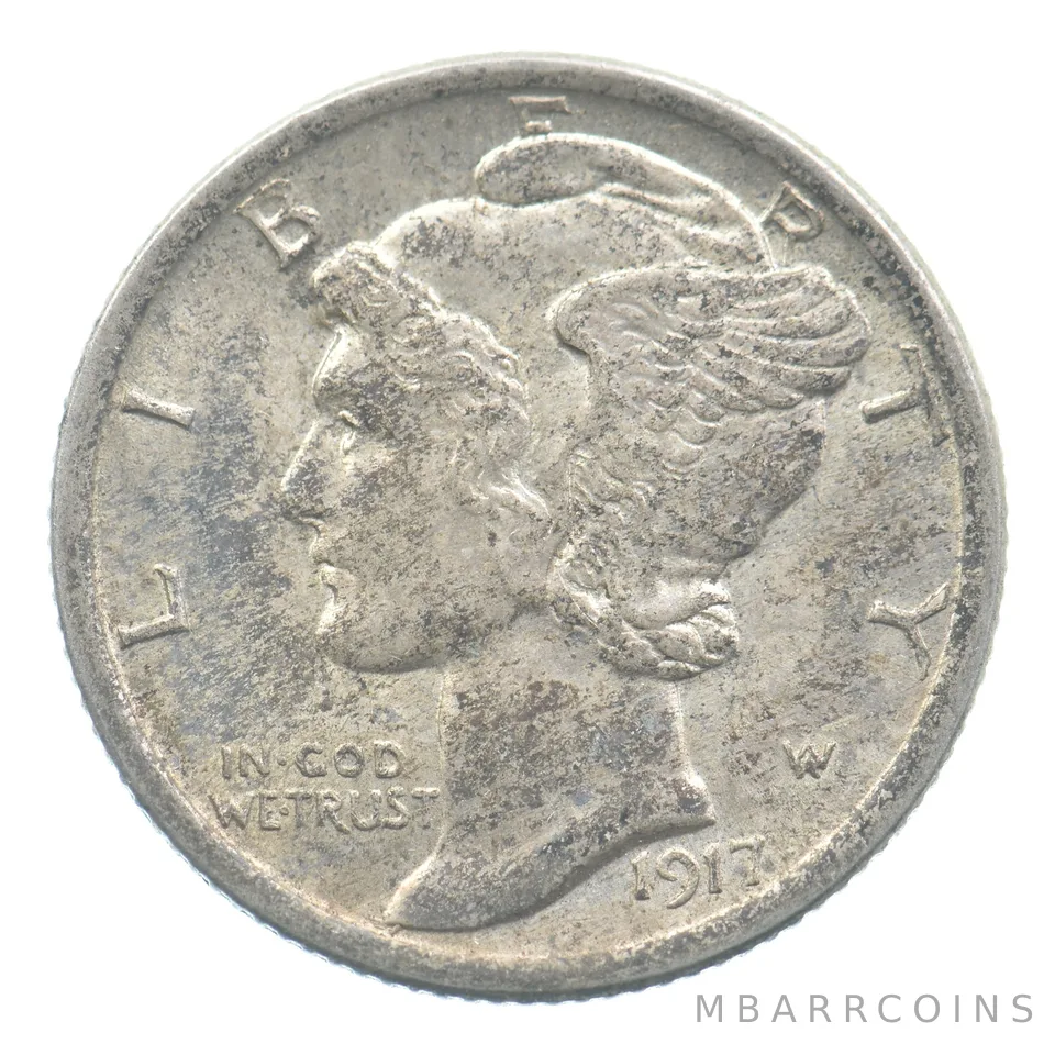 1917 Mercury Dime *9671