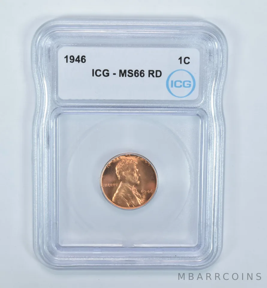 1946 Lincoln Wheat Cent MS66 RD ICG