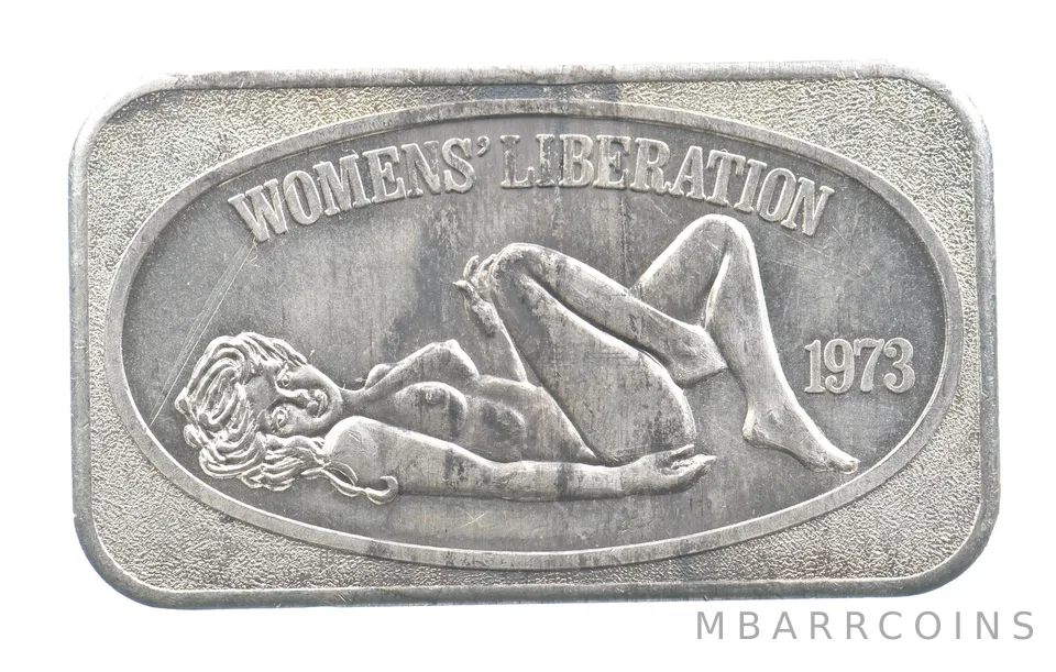 1973 1 Oz Silver Bar Women's Liberation US Silver Corporation *4213