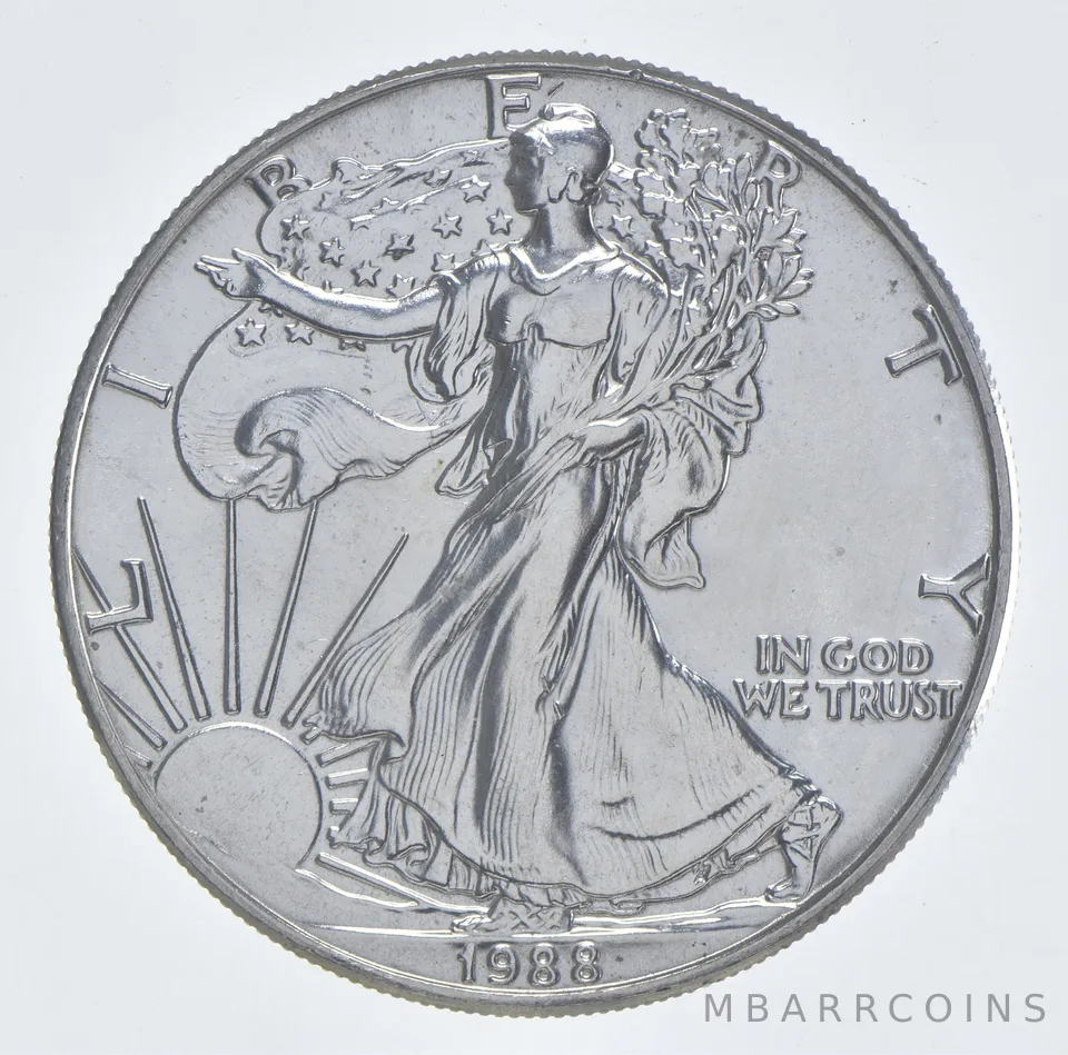 Better Date 1988 American Silver Eagle 1 Troy Oz .999 Fine Silver *996