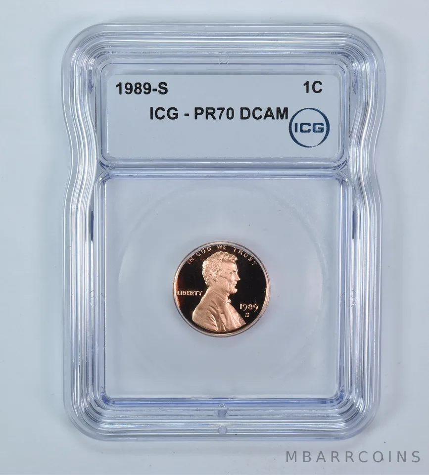 1989-S Lincoln Memorial Cent PR70 DCAM ICG