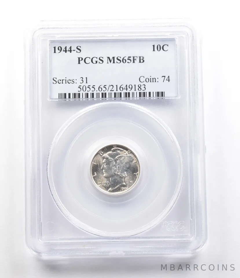 1944-S Mercury Dime MS65 FB PCGS *2666