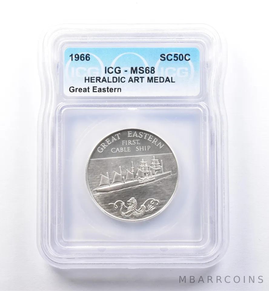 1966 So Called Half Dollar Great Eastern MS68 ICG *8458