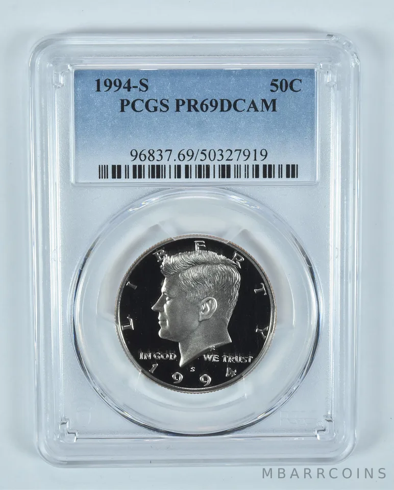 1994-S Kennedy Half Dollar PR69 DCAM PCGS Blue Label