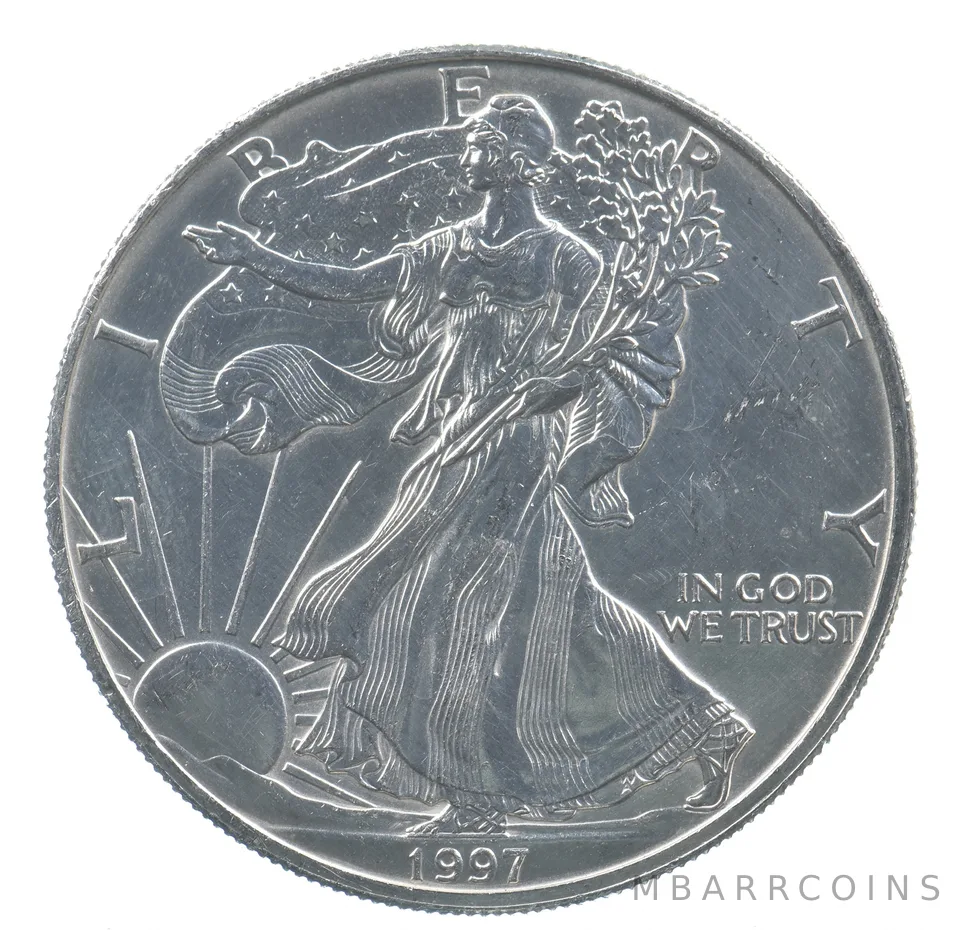 Better Date 1997 American Silver Eagle 1 Troy Oz .999 Fine Silver *655