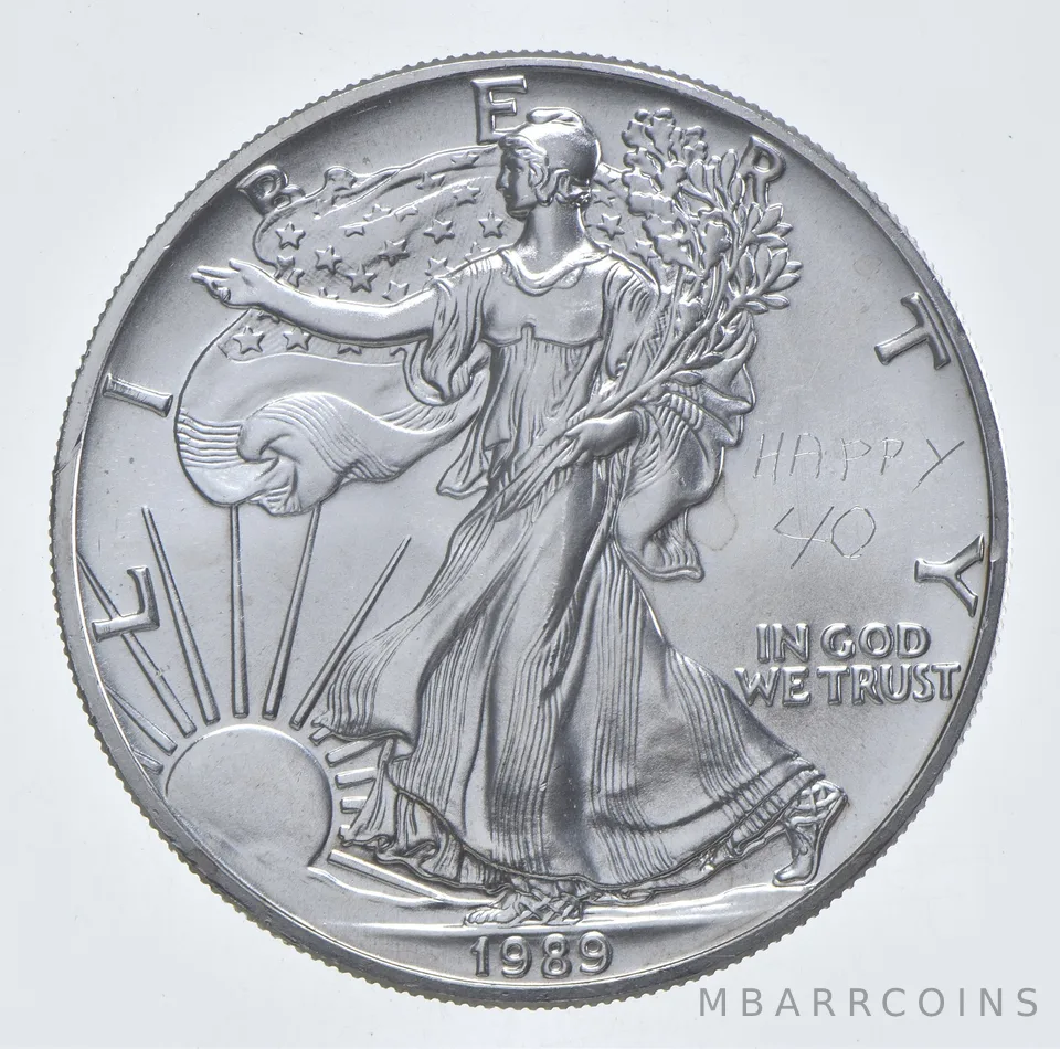 Better Date 1989 American Silver Eagle 1 Troy Oz .999 Fine Silver *382