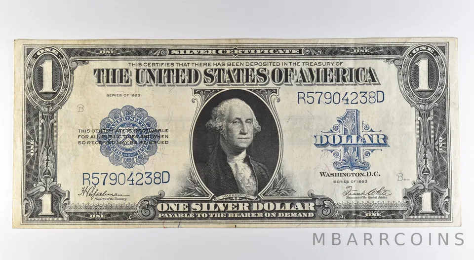 1923 $1 Silver Certificate Large Note Blue Seal Fr#237 *0523