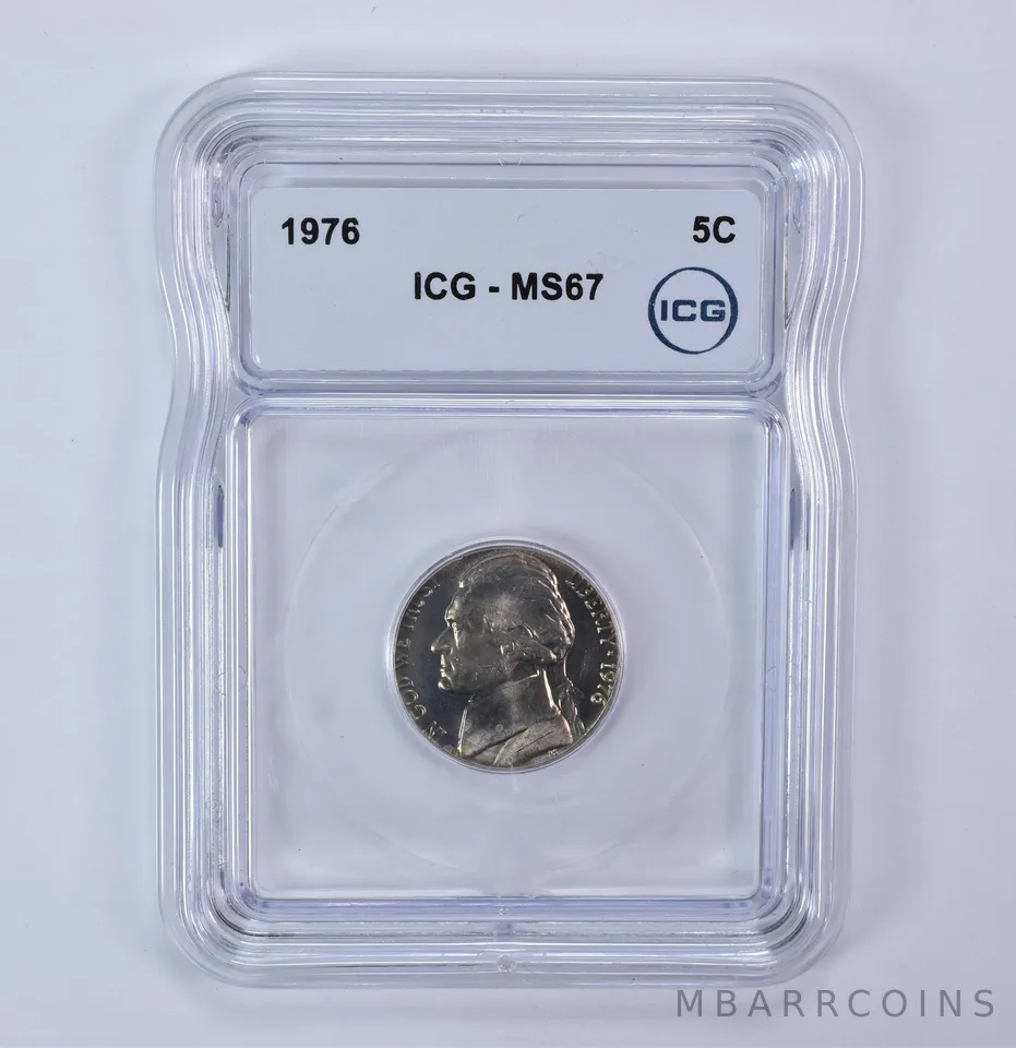1976 Jefferson Nickel MS67 ICG