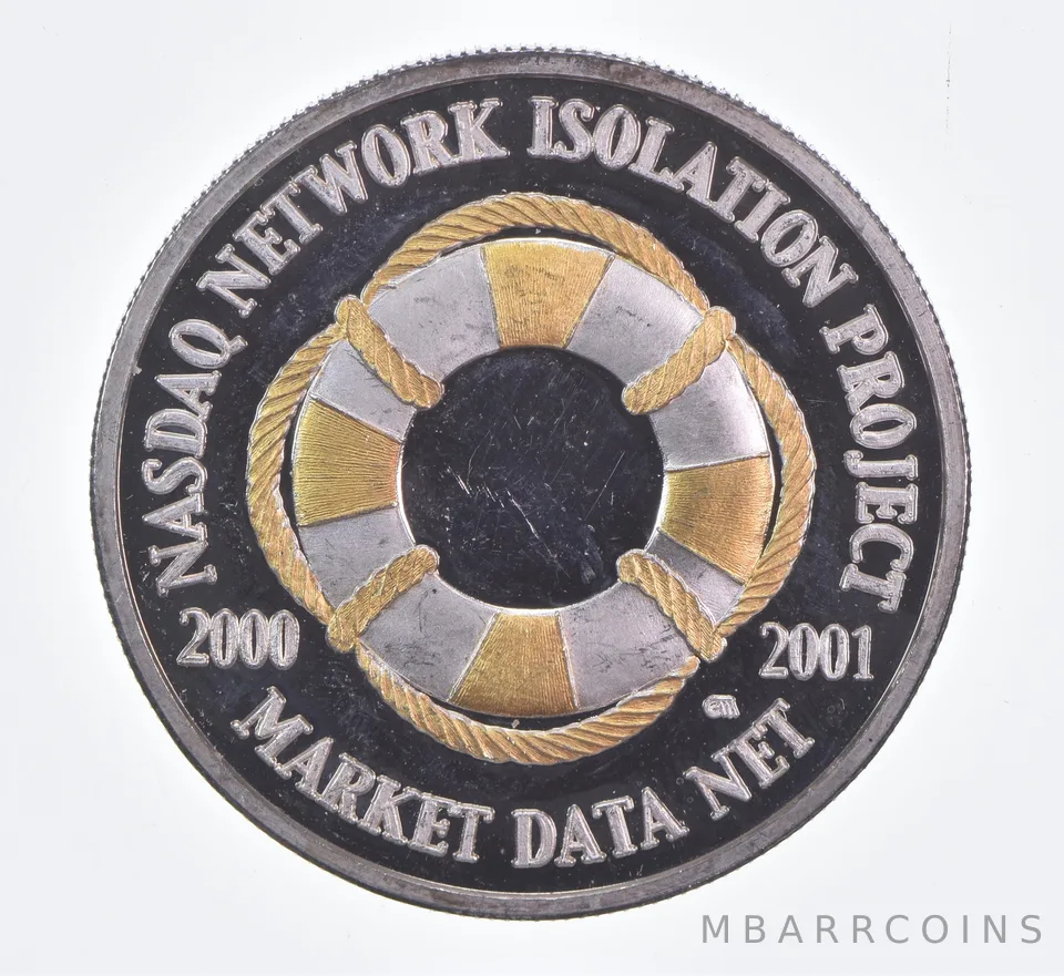 1 Oz Silver Round Nasdaq Network Isolation Project *2312