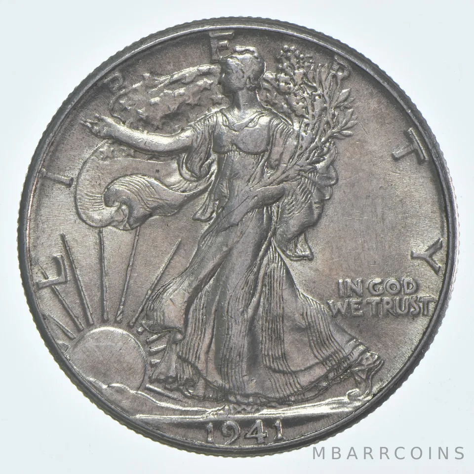 CHAU 1941 (P) Walking Liberty Half Dollar Choice AU 90% Silver (1pc)