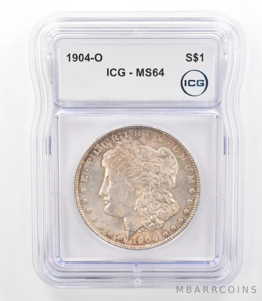 1904-O Morgan Silver Dollar MS64 ICG Beautiful Tone *3166