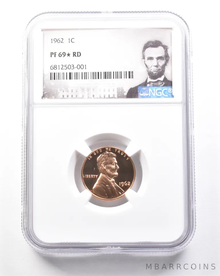 1962 Lincoln Memorial Cent PF69* STAR RD NGC *7812
