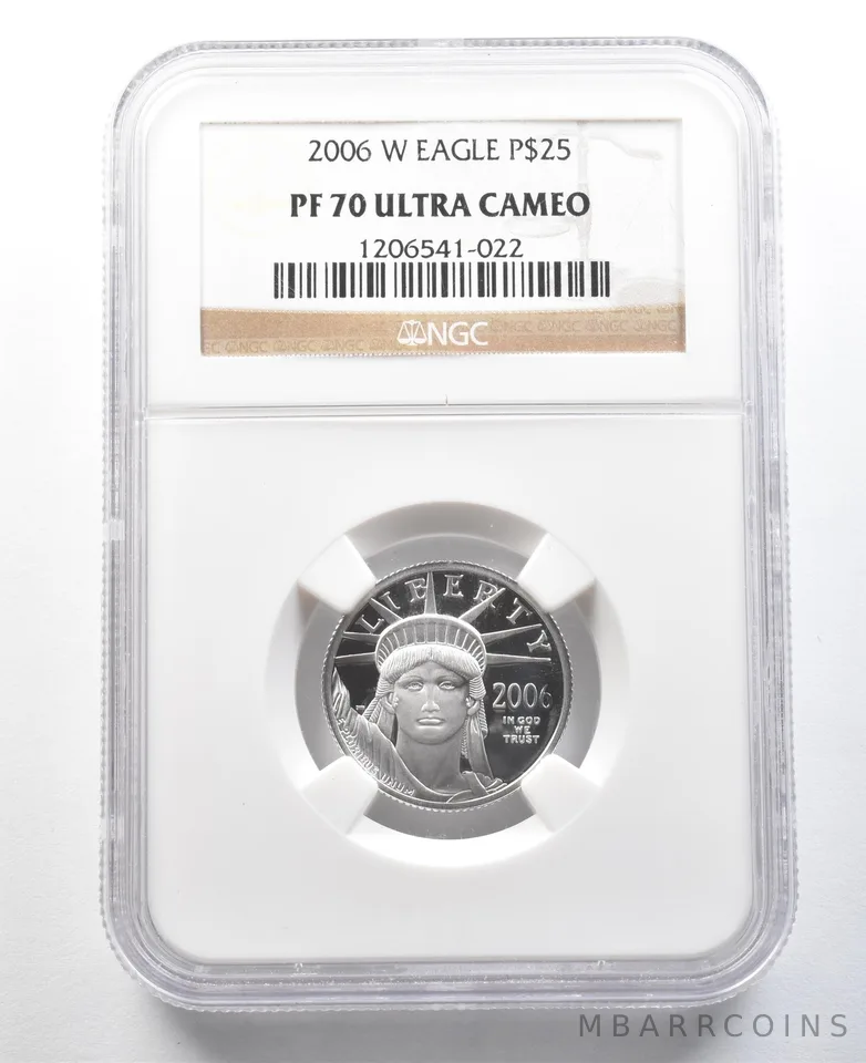 2006-W $25 American Platinum Eagle 1/4 Oz Platinum PF70 UCAM NGC