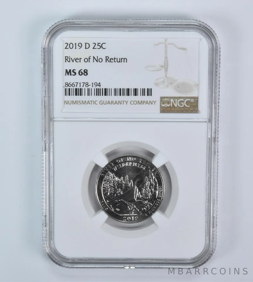2019-D Washington Quarter ATB River Of No Return MS68 NGC