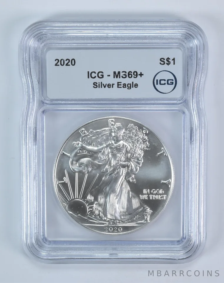 2020 American Silver Eagle MS69+ ICG