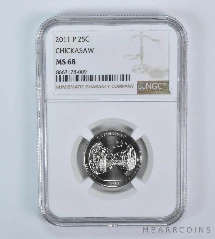 2011-P Washington Quarter ATB Chickasaw MS68 NGC