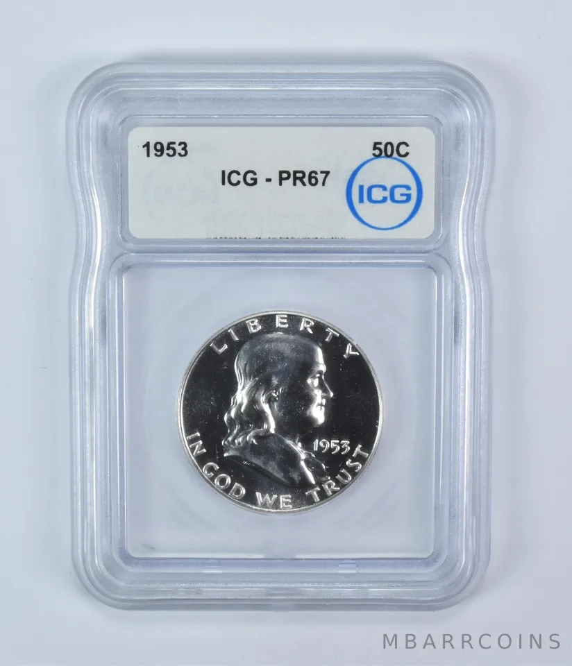 1953 Franklin Half Dollar PR67 ICG