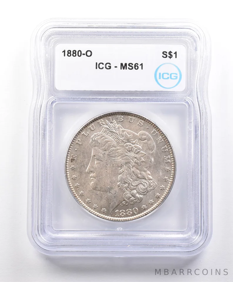 1880-O Morgan Silver Dollar MS61 ICG *3320