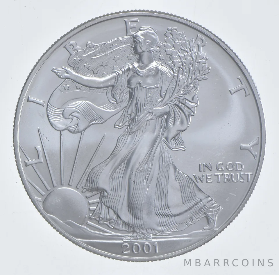 Better Date 2001 American Silver Eagle 1 Troy Oz .999 Fine Silver *614