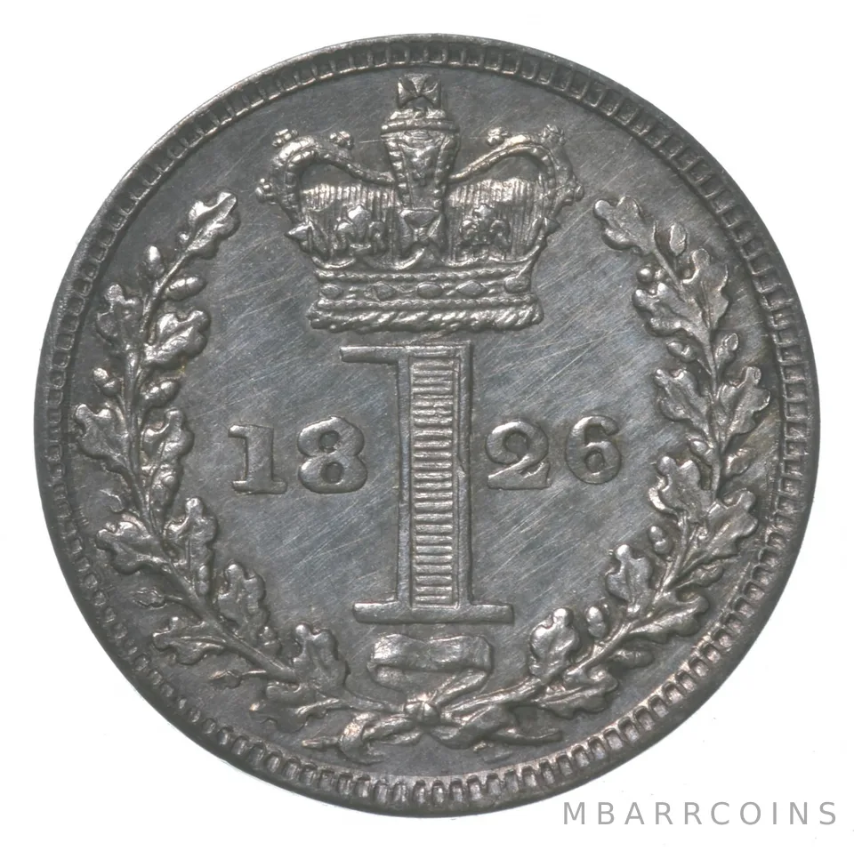 1826 Great Britain 1 Pence Maundy a8399