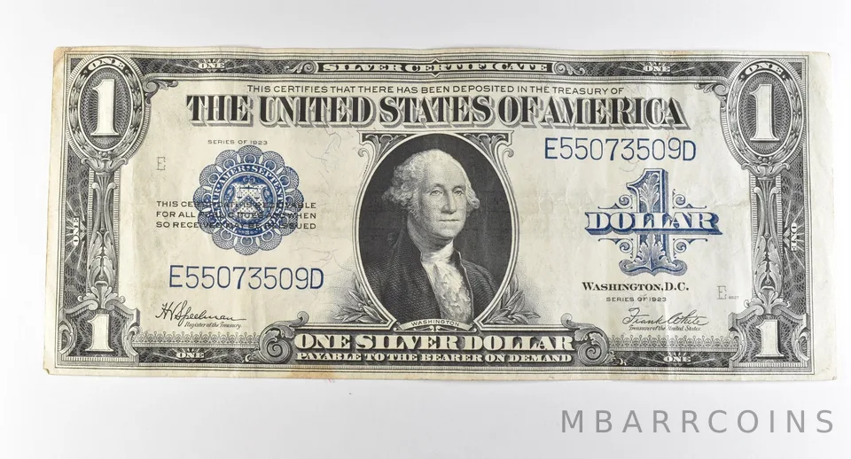 1923 $1 Silver Certificate Large Note Blue Seal *2920