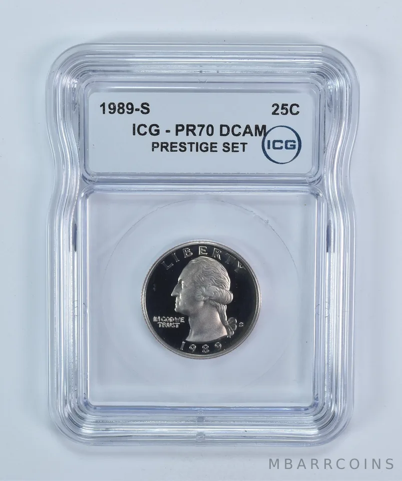 1989-S Washington Quarter Prestige Set PR70 DCAM ICG