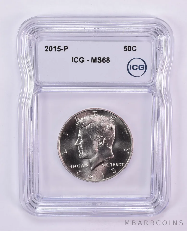 2015-P Kennedy Half Dollar MS68 ICG