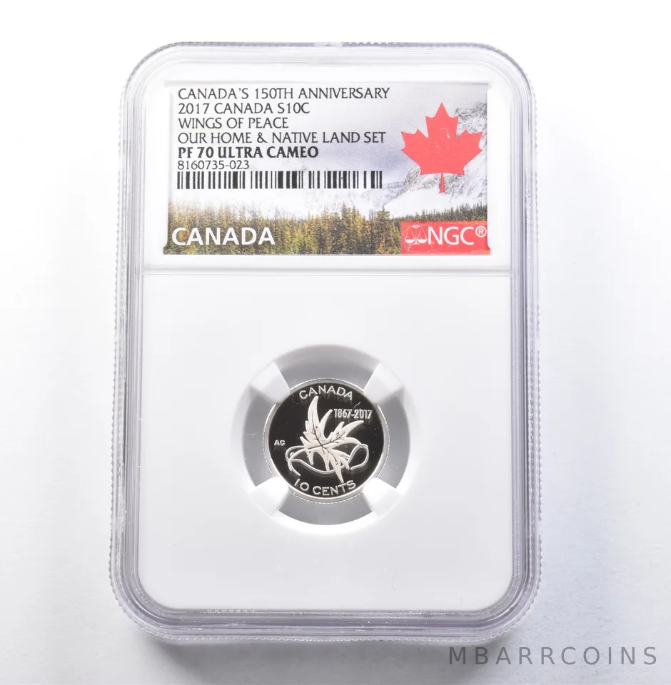2017 Canada 10 Cents Silver Our Home & Native Land Set PF70 NGC *5880