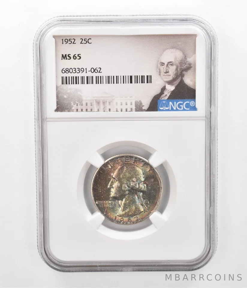 1952 Washington Quarter MS65 NGC Beautiful Tone *2359
