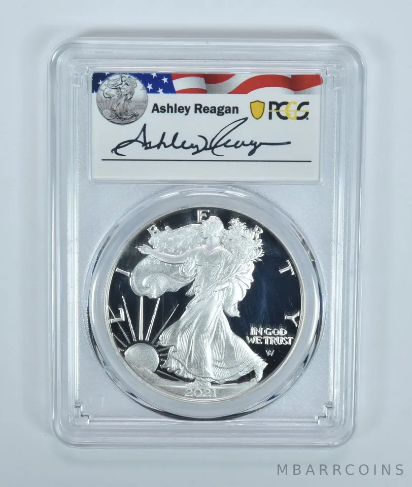 2021-W American Silver Eagle Type 2 Ashley Reagan PR69 DCAM PCGS