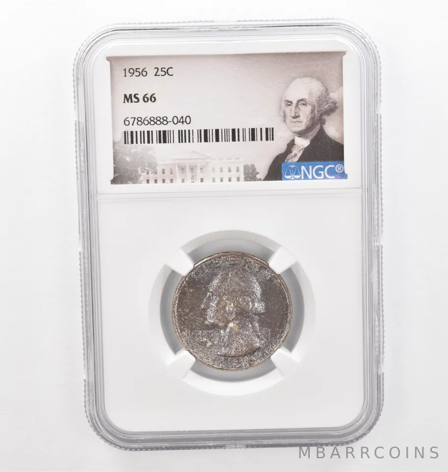 1956 Washington Quarter MS66 NGC Beautiful Tone *2264