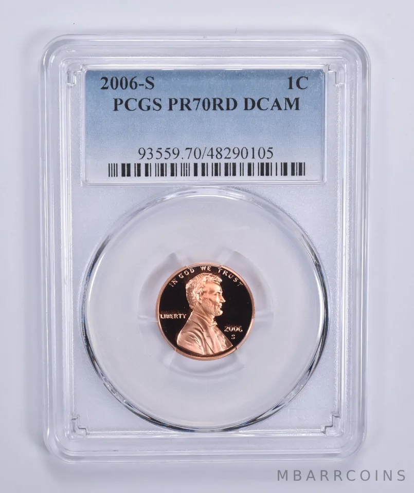 2006-S Lincoln Memorial Cent PR70 RD DCAM PCGS Blue Lbl