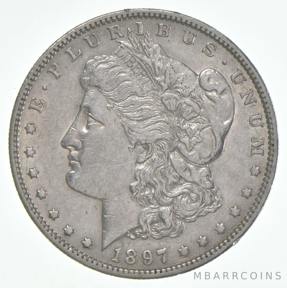 AU+ 1897-O Morgan Silver Dollar (1 coin)