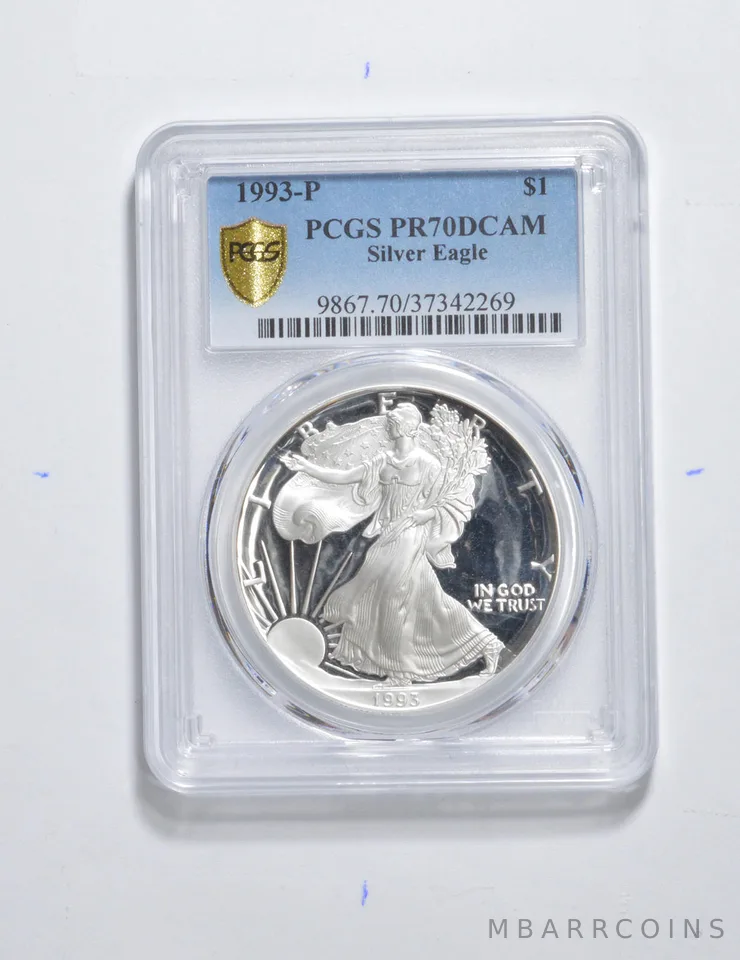 PR70 DCAM 1993-P American Silver Eagle PCGS *3384