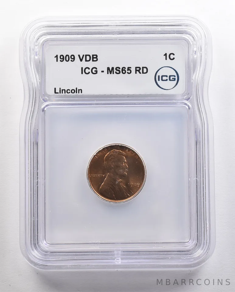 1909 VDB Lincoln Wheat Cent MS65 RD ICG *4448